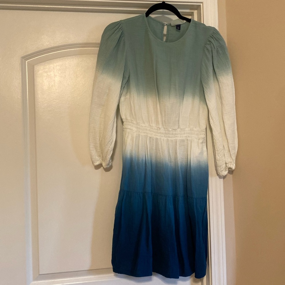 Ombre blue dress